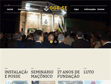 Tablet Screenshot of gob-sergipe.org.br